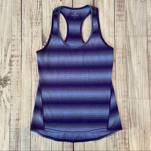 Athleta Chi Blue Ombré Racerback Tank Top.
